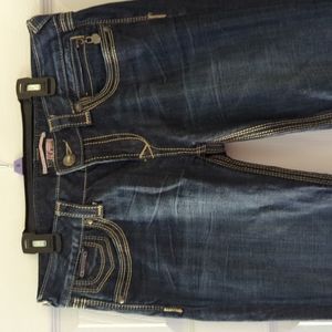 Express Re Rock Jeans Size 8S Dark Wash
